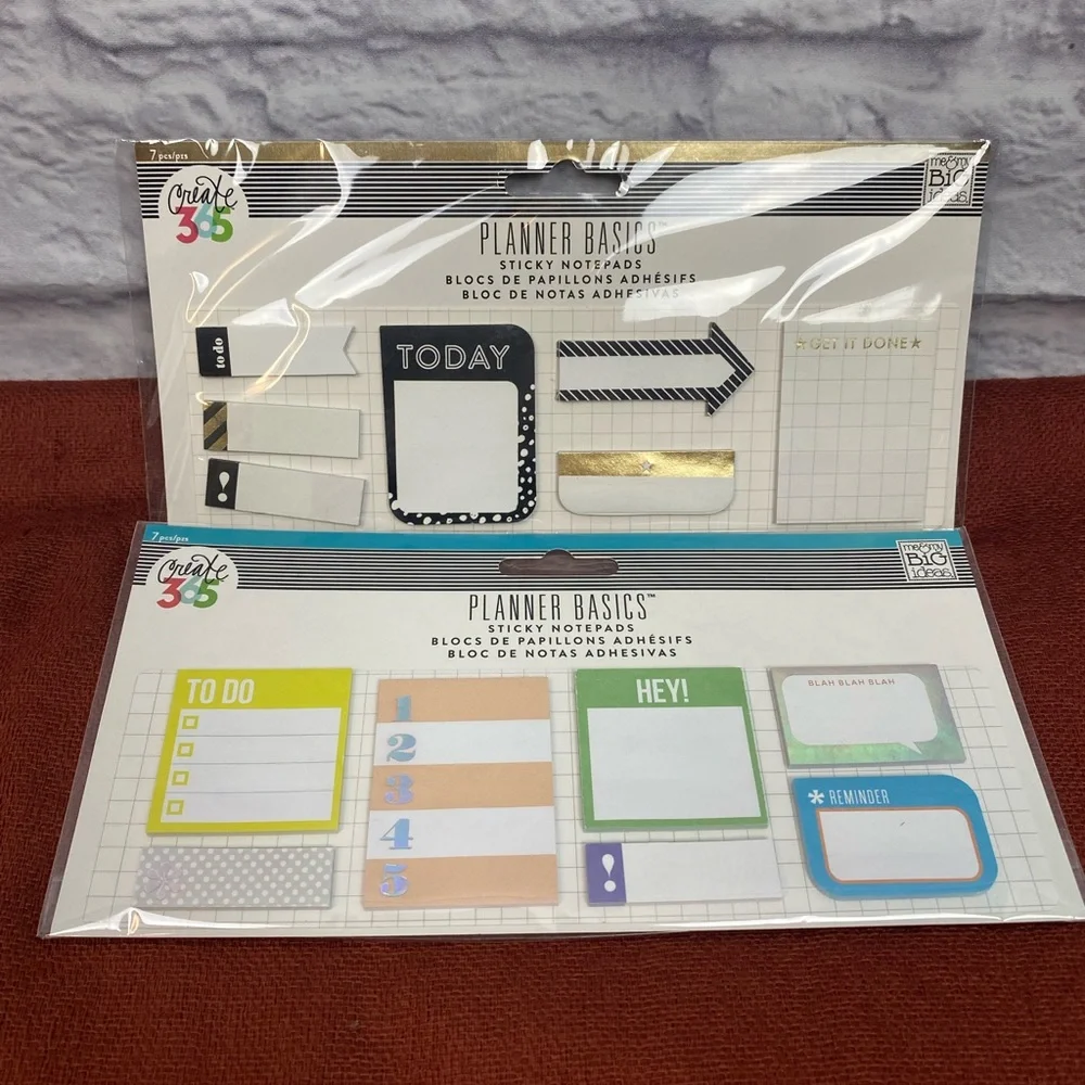 Create 365 Planner Basics Sticky note pads New!